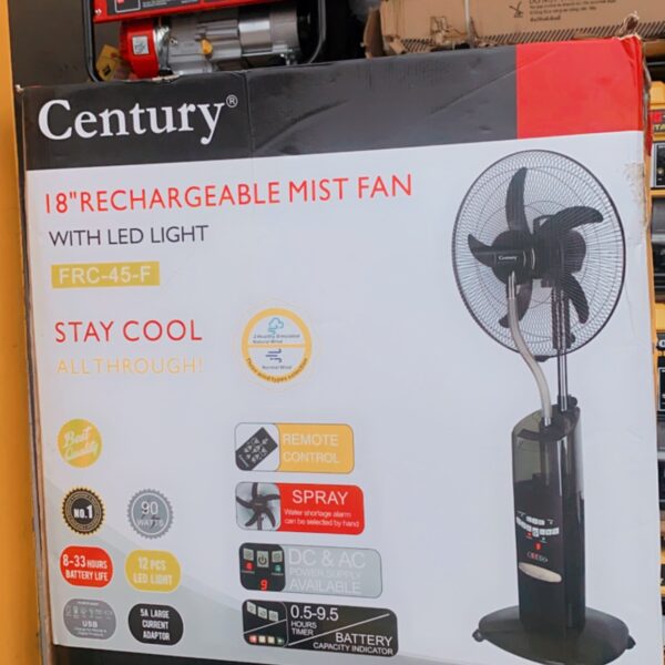Century Rechargeable Fan 18"