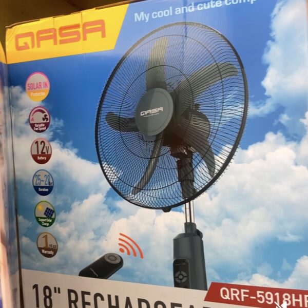 Qasa 18" rechargeable fan